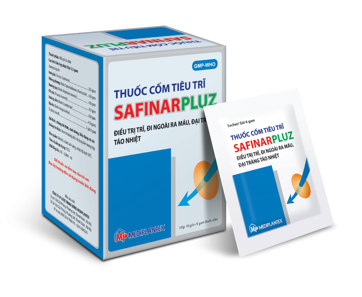 Thuốc cốm tiêu trĩ SAFINARPLUZ - Công ty Công nghệ Dược Minh An